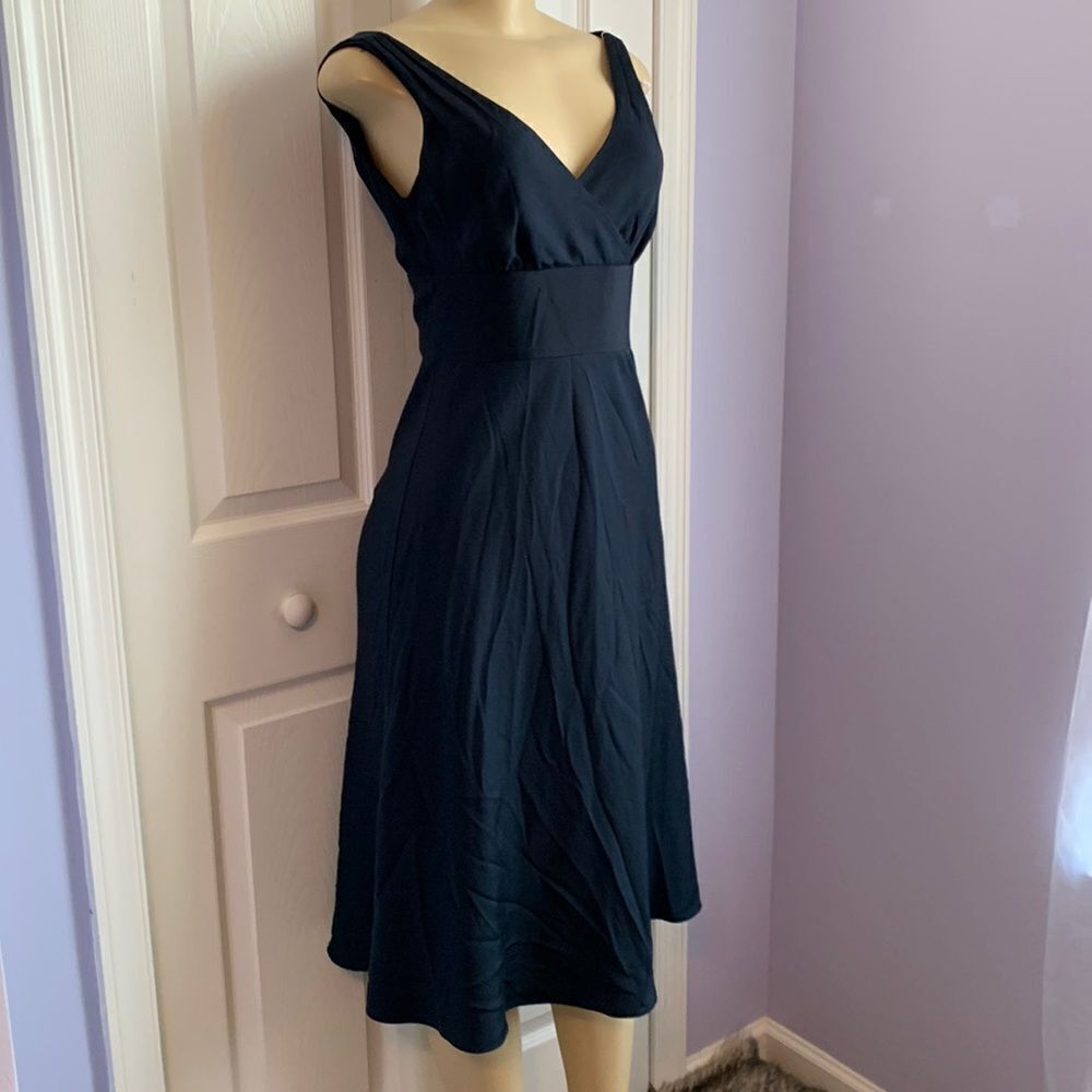 J. Crew Silk Bridal Party Special Event Cocktail Dance Dress Navy
